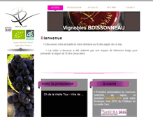 Tablet Screenshot of boissonneau.fr